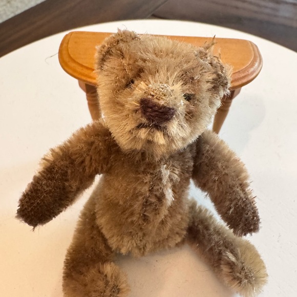 Antique Steiff Mohair Teddy Bear Mini 3" Tall Brown Fur *see Description* - Picture 2 of 9